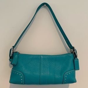 Coach turquoise SOHO leather shoulder bag